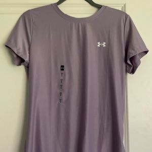 Purple Under Armour Workout Top. Size Medium.